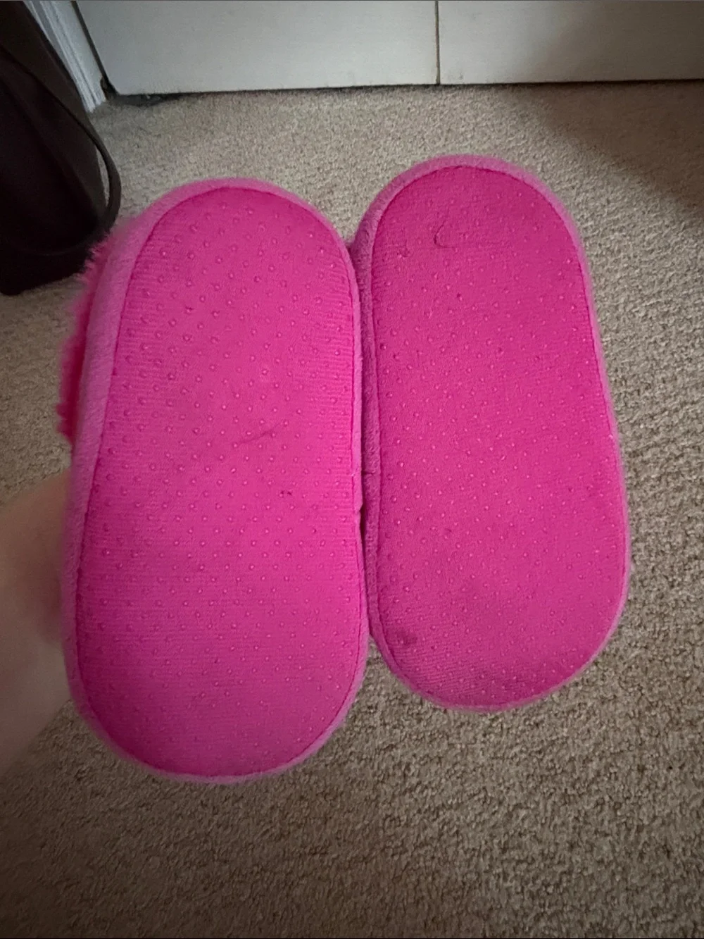 Dreamworks Pink Trolls Plush Kids Slippers